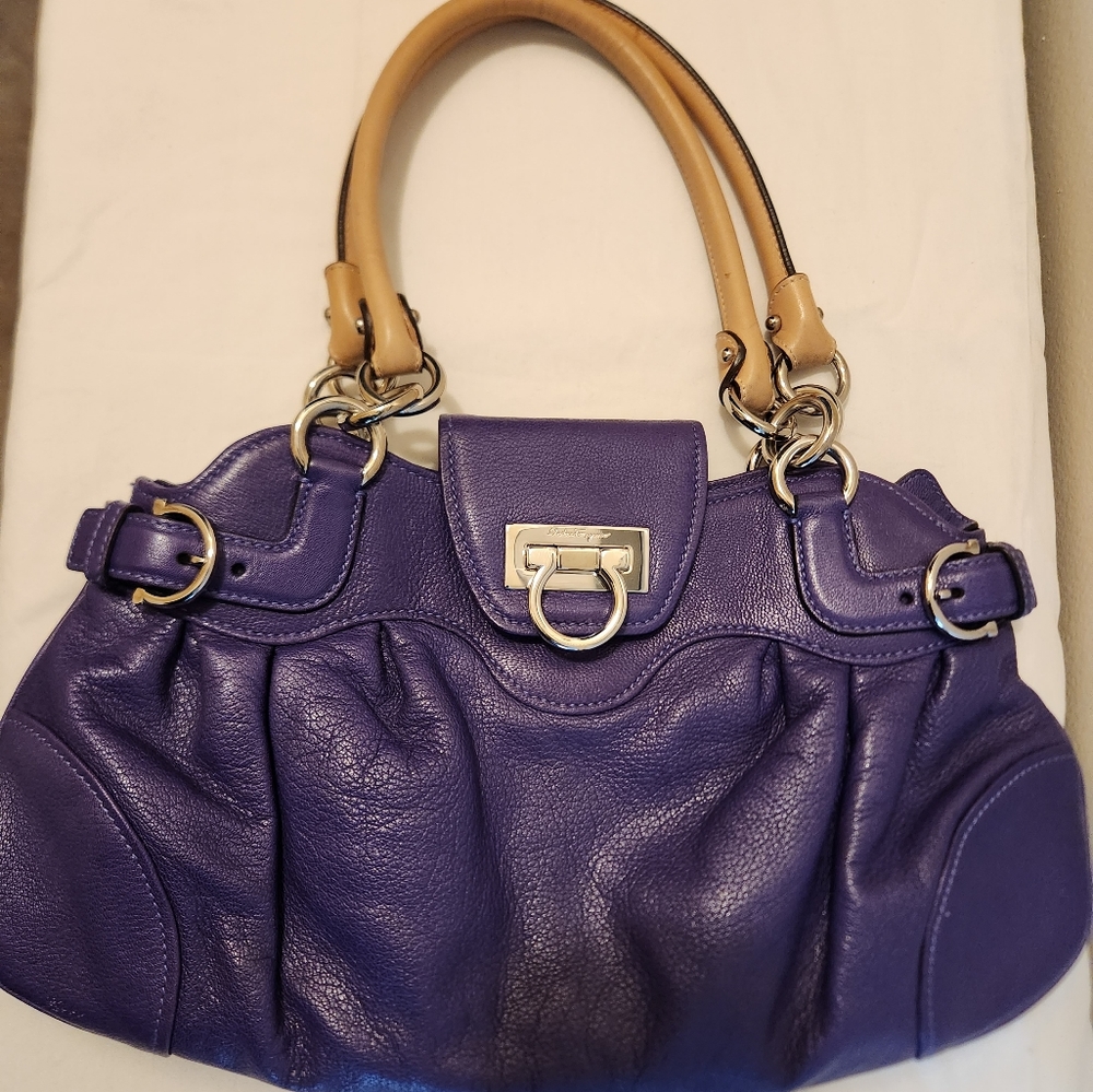 Purple Salvatore Ferragamo Marisa Handbag